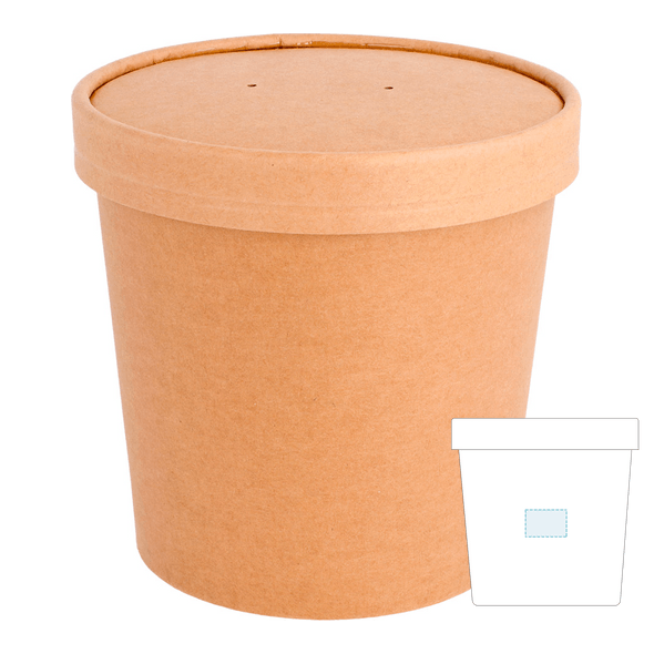 Containers met kraftdeksel